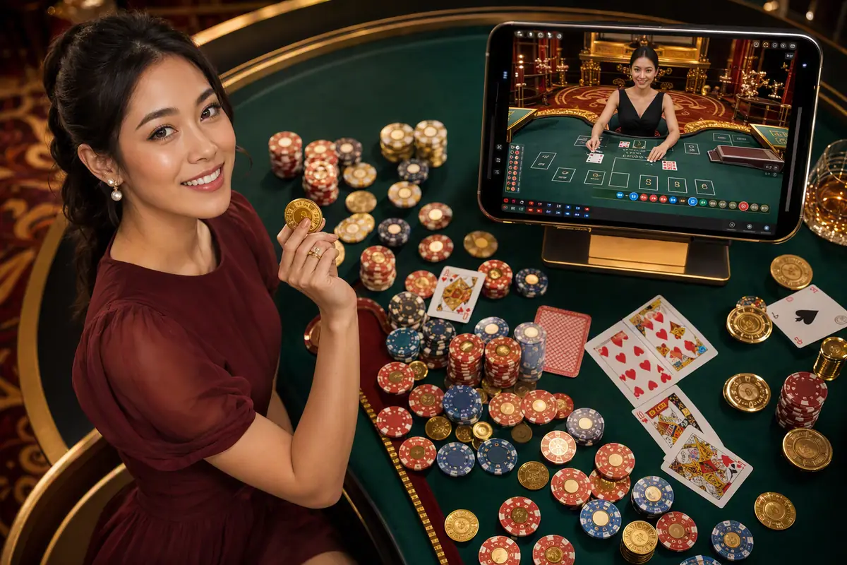 44royal Casino meja live baccarat dealer langsung